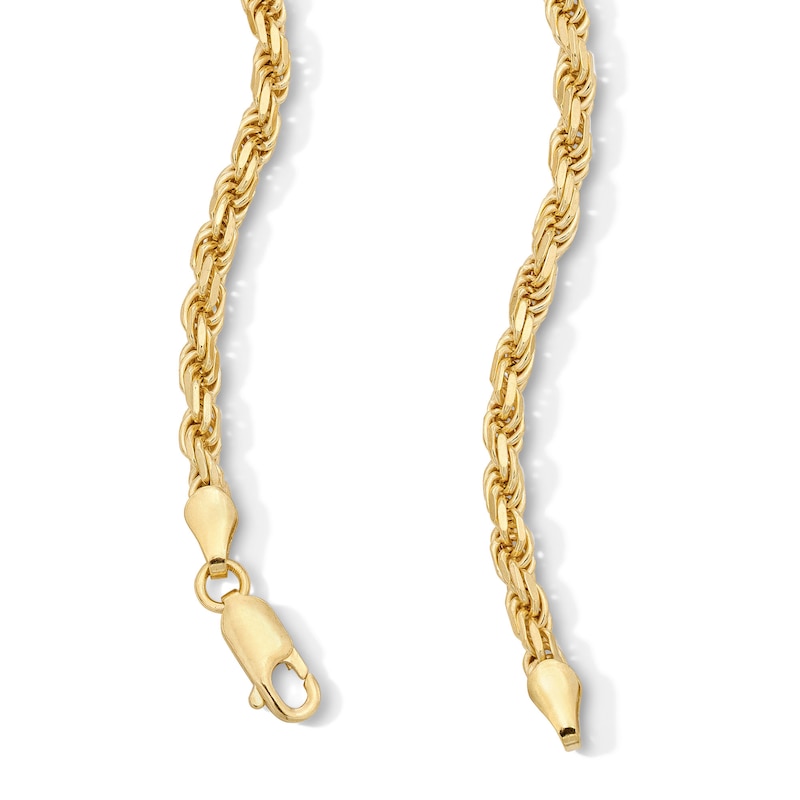 Main Image 3 of 14K Gold Plated 4mm Rope Chain - 22"