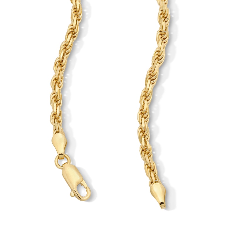Main Image 3 of 14K Gold Plated 4mm Rope Chain - 18"