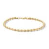 14K Gold Plated Rope Chain Bracelet - 8.5"