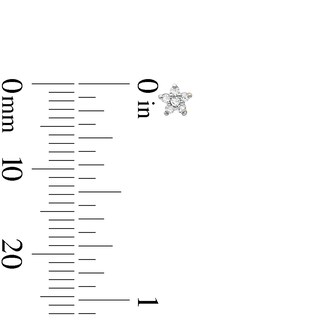 10K Gold 1/20 CT. T.W. Lab-Grown Diamond Star Studs