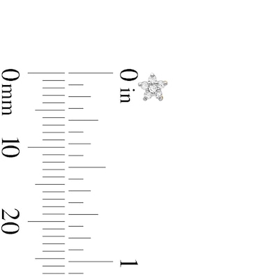 10K Gold 1/20 CT. T.W. Lab-Grown Diamond Star Studs