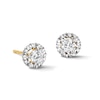 Thumbnail Image 1 of 10K Solid Gold 1/5 CT. T.W. Lab-Grown Diamond Composite Halo Studs
