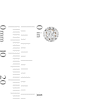 Thumbnail Image 2 of 10K Solid Gold 1/5 CT. T.W. Lab-Grown Diamond Composite Halo Studs