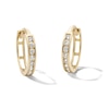 Thumbnail Image 1 of 10K Solid Gold 1/6 CT. T.W. Lab-Grown Diamond Single-Row Huggie Hoops