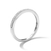 Thumbnail Image 2 of Sterling Silver 1/20 CT. T.W. Lab-Grown Diamond Anniversary Band - Size 7