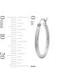 Thumbnail Image 2 of 20mm Sterling Silver Hollow Tube Hoops