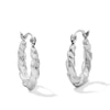 Thumbnail Image 1 of Hollow Sterling Silver 16mm Swirl Hoops
