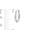 Thumbnail Image 2 of Hollow Sterling Silver 16mm Swirl Hoops