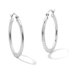 Thumbnail Image 1 of 25mm Sterling Silver Diamond-Cut Hollow Hoops