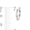 Thumbnail Image 2 of 15mm Sterling Silver Diamond-Cut Twist Hoops