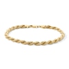 14K Gold Plated Rope Chain Bracelet - 8.5"