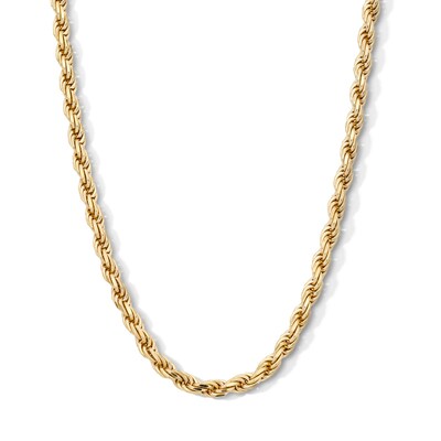 14K Gold Plated Sterling Silver Rope Chain - 24"