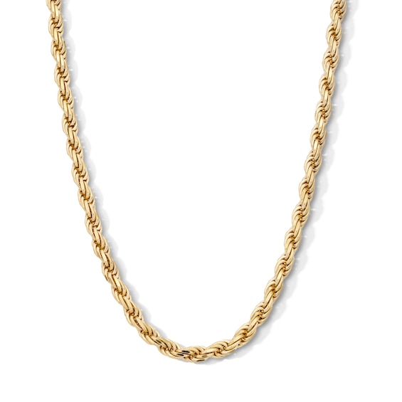 14K Gold Plated Sterling Silver Rope Chain - 24"