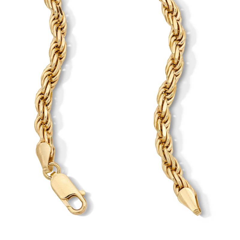 Main Image 2 of 14K Gold Plated Sterling Silver Rope Chain - 24"