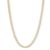 Thumbnail Image 1 of 14K Gold Plated 4.6mm Flat Curb Chain - 20"