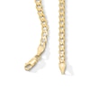 Thumbnail Image 3 of 14K Gold Plated 4.6mm Flat Curb Chain - 20"