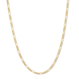 14K Gold Plated 3mm Figaro Chain - 15"