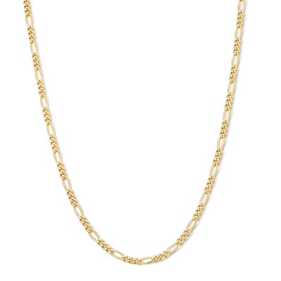 14K Gold Plated 3mm Figaro Chain - 15"