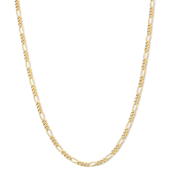 14K Gold Plated 3mm Figaro Chain - 15"