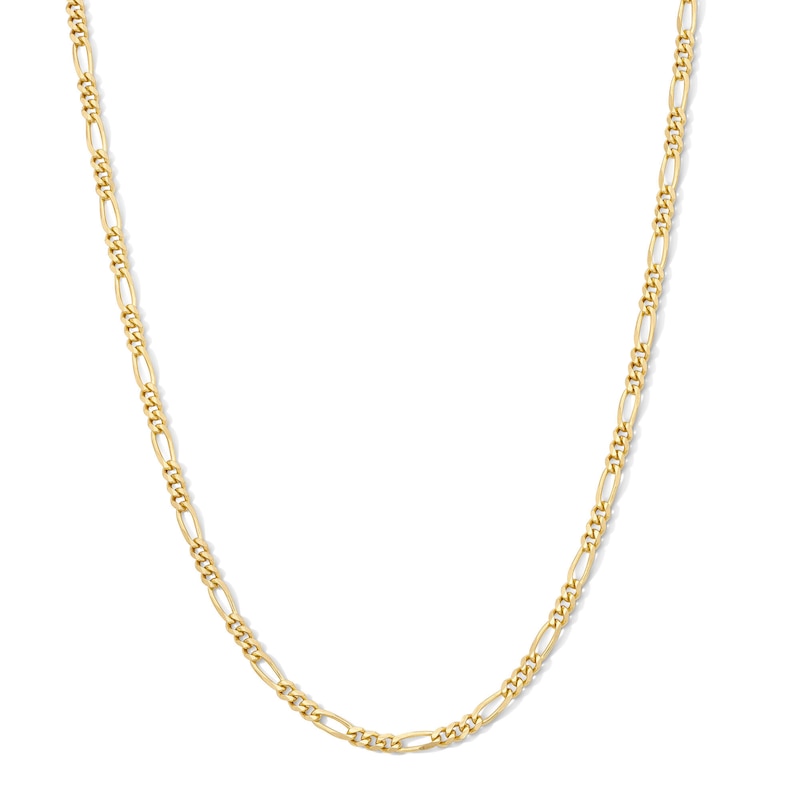 14K Gold Plated 3mm Figaro Chain - 15"