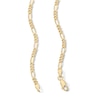14K Gold Plated 3mm Figaro Chain - 15"