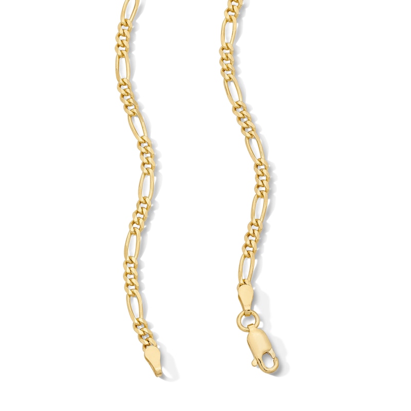 14K Gold Plated 3mm Figaro Chain - 15"