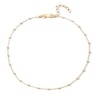 Thumbnail Image 1 of 14K Gold Plated Bead Chain Anklet - 10"