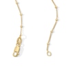 14K Gold Plated 1mm Saturn Bead Chain - 18"