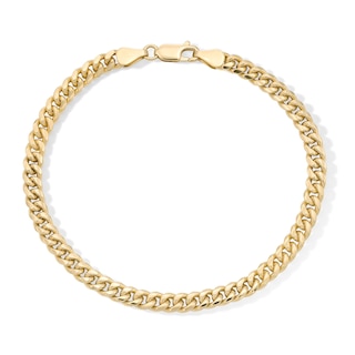 14K Gold Plated Curb Chain Bracelet - 8.5"