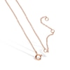 Thumbnail Image 4 of 14K Rose Gold Plated Lab-Created Sapphire Cursive Name Necklace - 16" + 2"