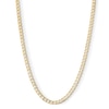 14K Gold Plated 4.6mm Flat Curb Chain - 22"