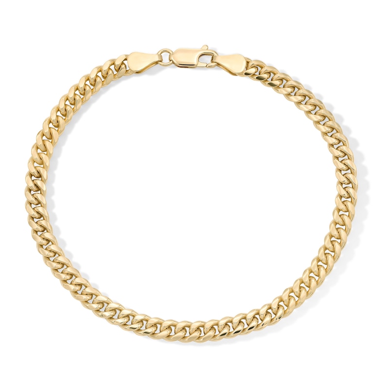 14K Gold Plated Cuban Curb Bracelet - 7.5"