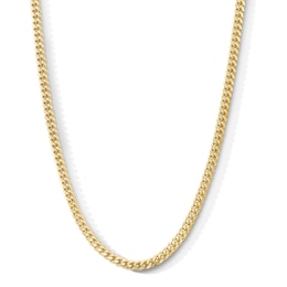 14K Gold Plated 5mm Cuban Curb Chain - 20"