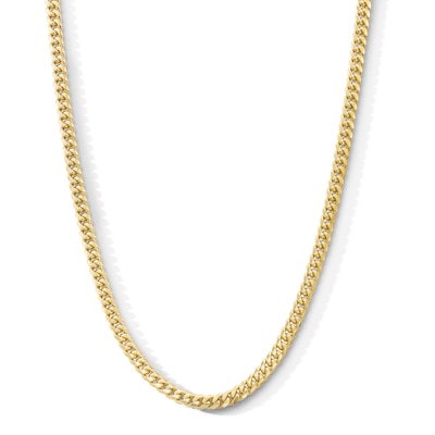 14K Gold Plated 5mm Cuban Curb Chain - 20"
