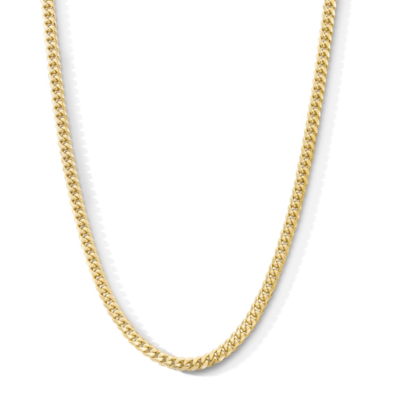14K Gold Plated 5mm Cuban Curb Chain - 20"