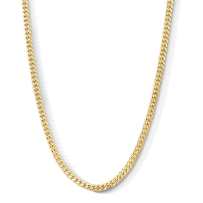 14K Gold Plated 5mm Cuban Curb Chain - 22"