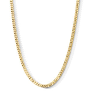 14K Gold Plated 5mm Cuban Curb Chain - 24"