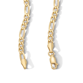 14K Gold Plated 3.7mm Figaro Chain - 18"
