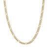 Thumbnail Image 1 of 14K Gold Plated 3.7mm Figaro Chain - 22"