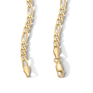 14K Gold Plated 3.7mm Figaro Chain - 22"
