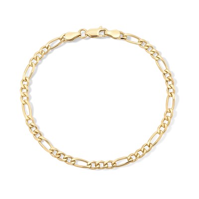 14K Gold Plated Figaro Chain Bracelet - 7.5"