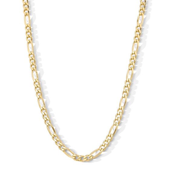14K Gold Plated 5.6mm Figaro Chain - 20"