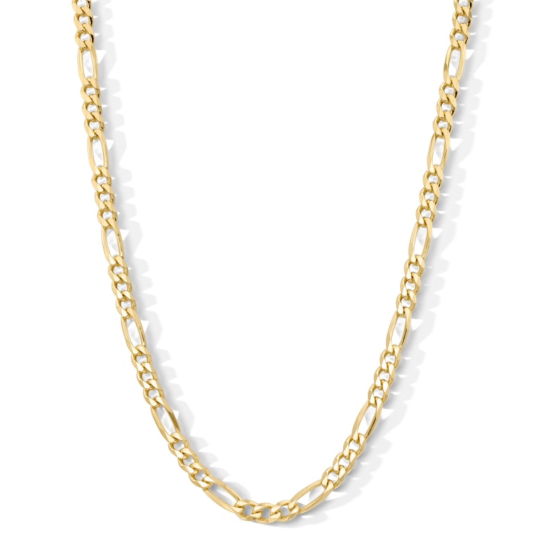 Main Image 1 of 14K Gold Plated 5.6mm Figaro Chain - 20"