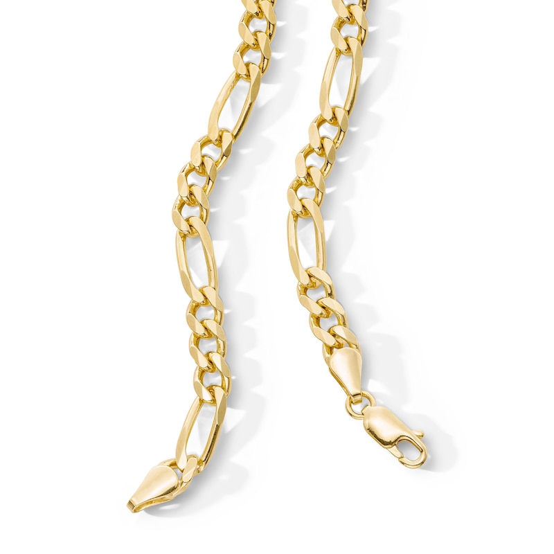 Main Image 3 of 14K Gold Plated 5.6mm Figaro Chain - 20"