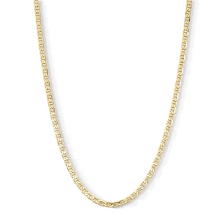 14K Gold Plated 3.5mm Mariner Chain - 20"