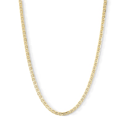 14K Gold Plated 3.5mm Mariner Chain - 20"