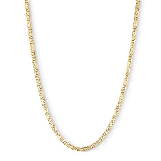 14K Gold Plated 3.5mm Mariner Chain - 20"