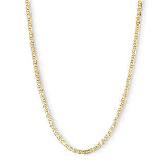 14K Gold Plated 3.5mm Mariner Chain - 22"