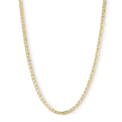 14K Gold Plated 3.5mm Mariner Chain - 22"