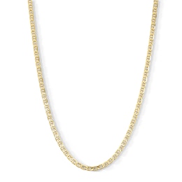 14K Gold Plated 3.5mm Mariner Chain - 24"